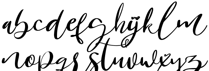Bridesmaids Script Font LOWERCASE