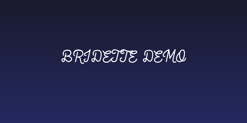 Bridette Demo Social Header
