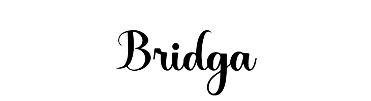Bridga  免费字体下载