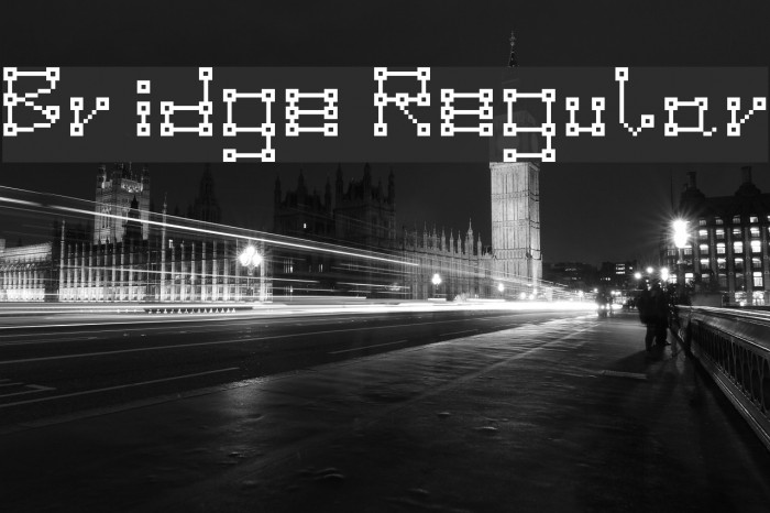 Bridge Regular Font examples