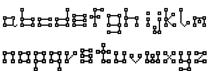 Bridge Regular Font LOWERCASE