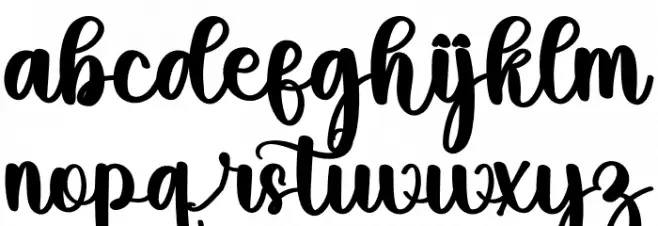 Bridge Schriftart Kleinbuchstaben