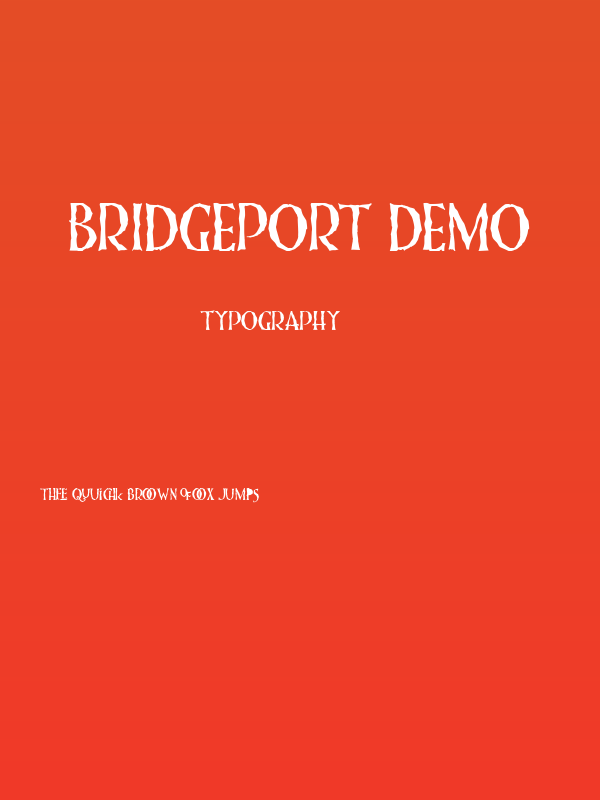 Bridgeport Demo Poster