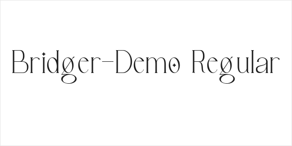 Bridger-Demo Regular Logo