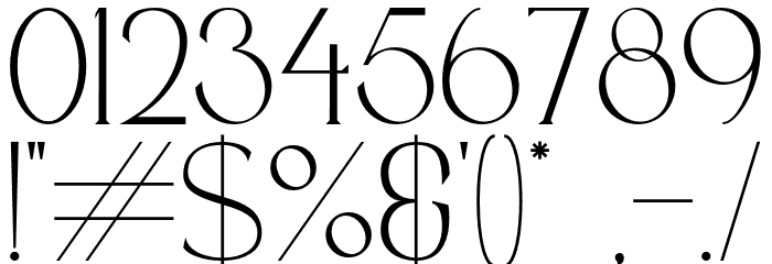BridgerDemo-Regular Font OTHER CHARS