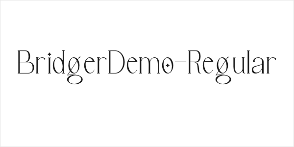 BridgerDemo-Regular Logo