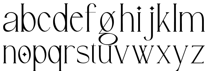 BridgerDemo-Regular Font LOWERCASE