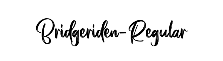 Bridgeriden-Regular  Descarca Fonturi Gratis