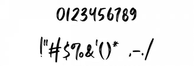 Bridgeriden-Regular Font OTHER CHARS