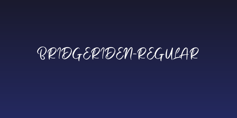 Bridgeriden-Regular Social Header