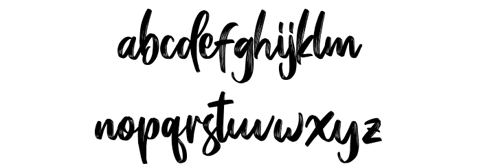 Bridgeriden Regular Font LOWERCASE