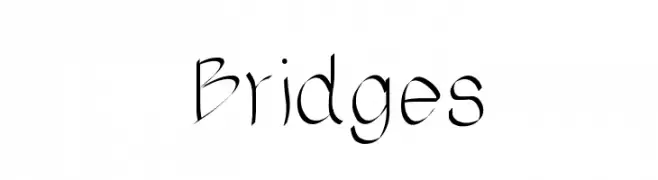 Bridges  Frei Schriftart Herunterladen