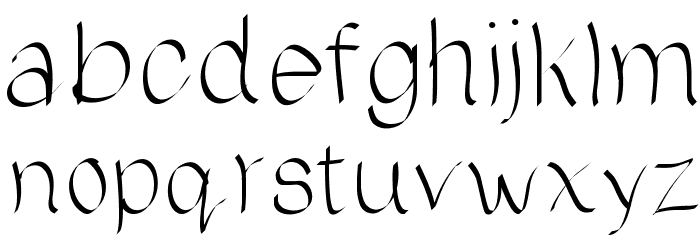 Bridges Font LOWERCASE