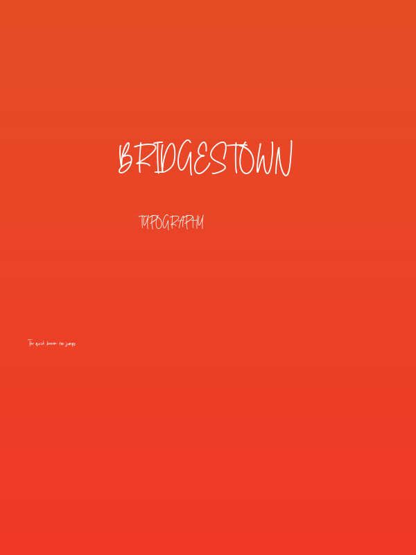 Bridgestown Poster