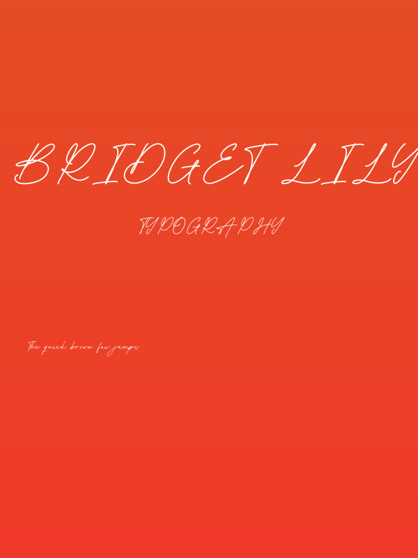 Bridget Lily Poster