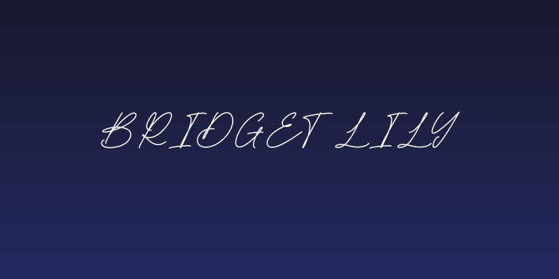 Bridget Lily Social Header
