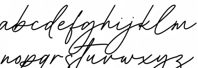 Bridget Lily फ़ॉन्ट लोअरकेस