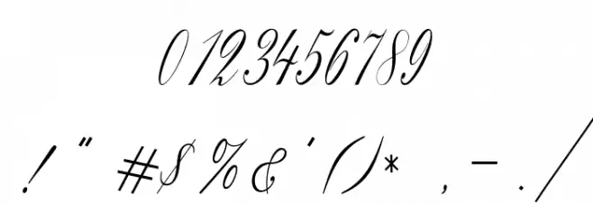 Bridget Font OTHER CHARS