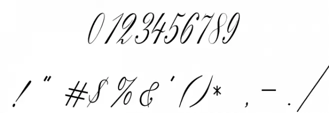 Bridget Font OTHER CHARS