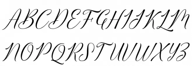 BridgetScript خط أحرف كبيرة