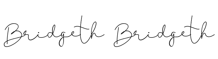 Bridgeth Bridgeth  フリーフォントのダウンロード