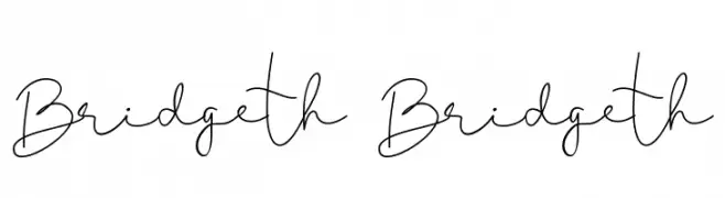 Bridgeth Bridgeth  Frei Schriftart Herunterladen