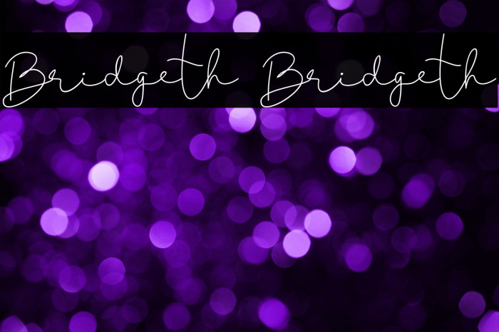 Bridgeth Bridgeth Example 2