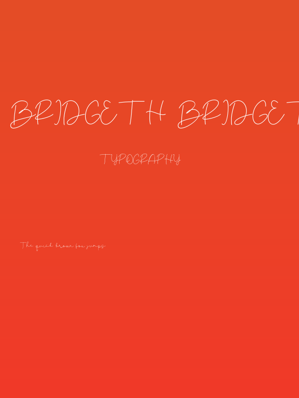 Bridgeth Bridgeth Poster