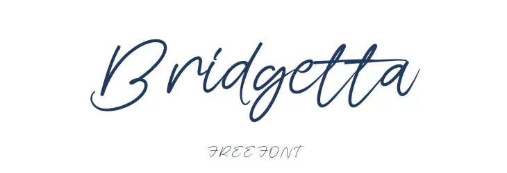 Bridgetta  フリーフォントのダウンロード
