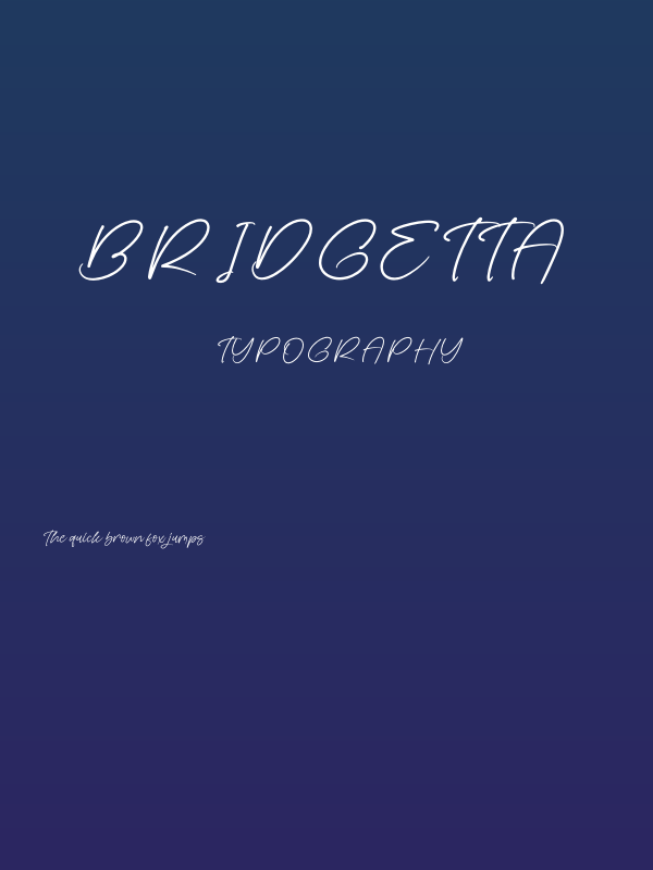 Bridgetta Poster