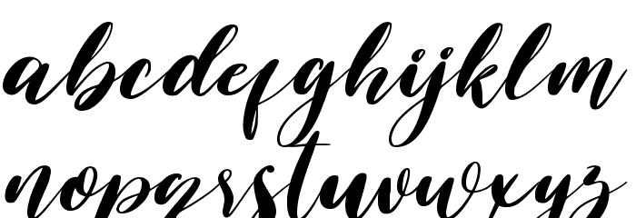 Bridgia Font LOWERCASE