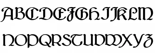 Bridgnorth Bold Caratteri MAIUSCOLE