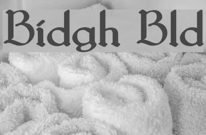 Bridgnorth Bold Font examples