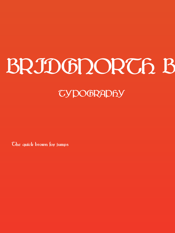 Bridgnorth Bold Poster