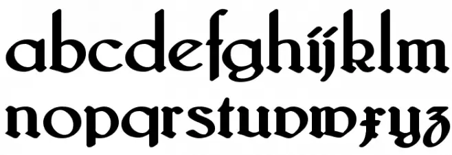 Bridgnorth Bold फ़ॉन्ट लोअरकेस