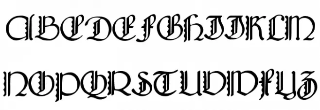 Bridgnorth Capitals Font UPPERCASE