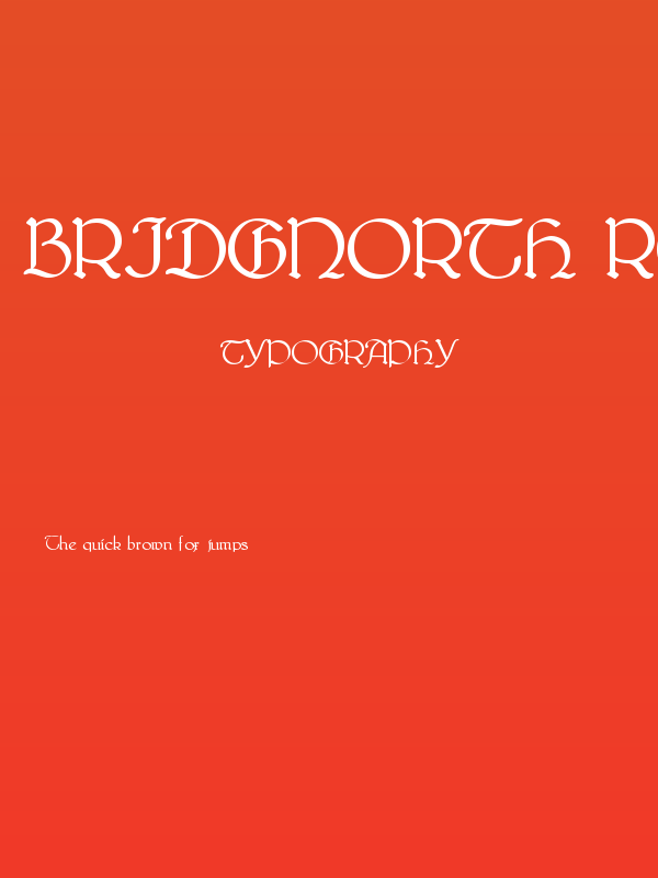 Bridgnorth Regular Poster