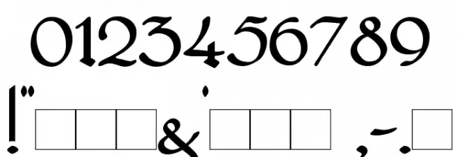 Bridgnorth Font OTHER CHARS