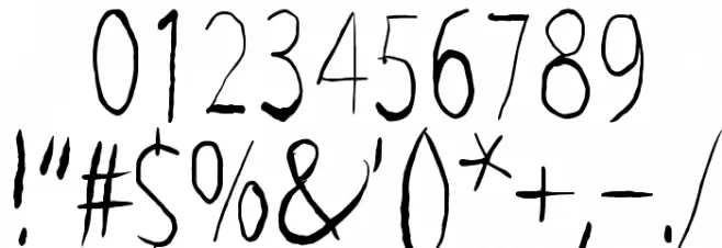 Brief Moment Between Font OTHER CHARS