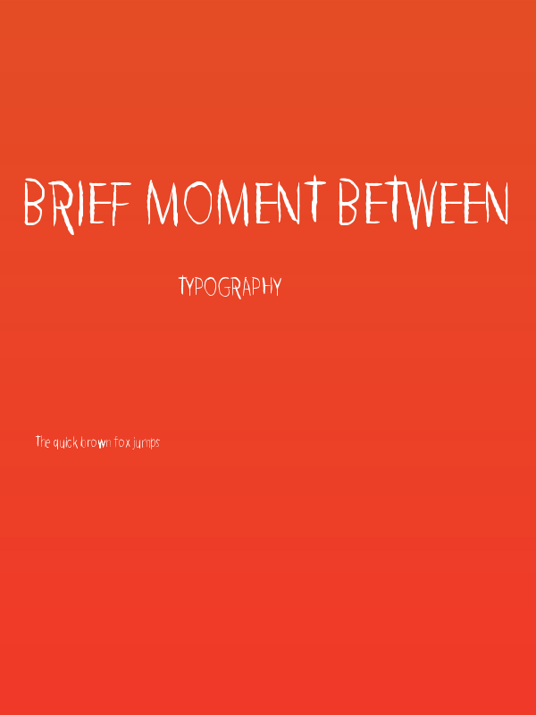 Brief Moment Between Poster