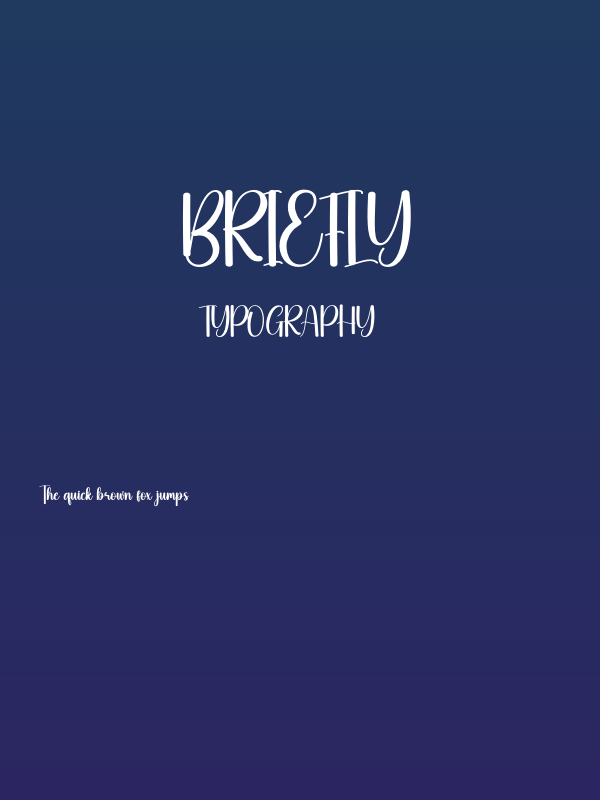 Briefly Poster