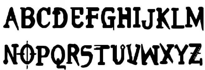 Brieincarnation Schriftart Groß