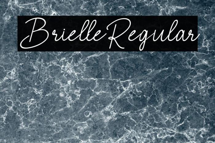 BrielleRegular Font examples