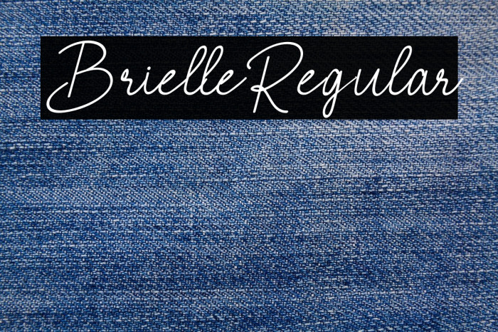 BrielleRegular Font examples