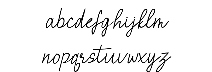 BrielleRegular Font LOWERCASE