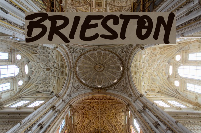 Brieston Font examples