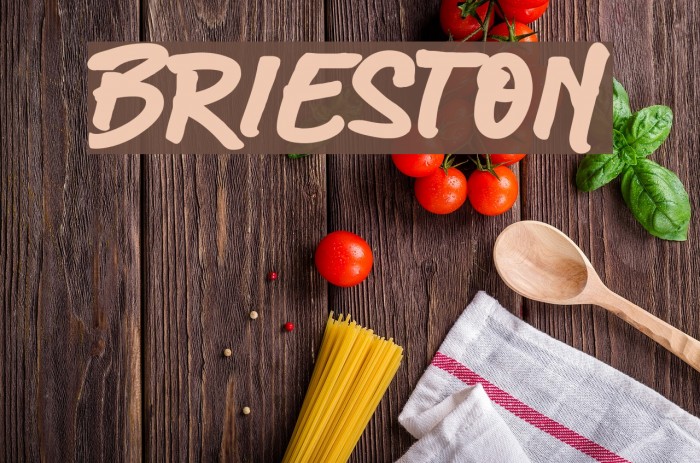 Brieston Font examples