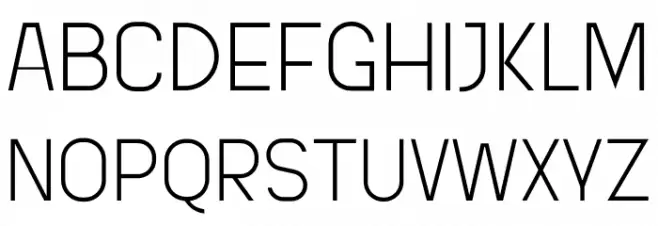 Brifa Thin Personal Font Litere mari