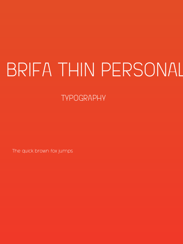 Brifa Thin Personal Poster