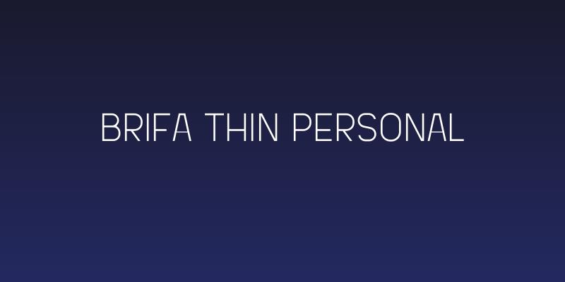 Brifa Thin Personal Social Header